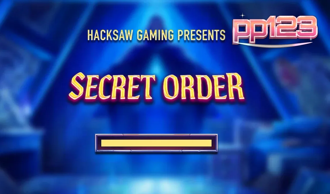 Tampilan visual slot Secret Order dengan tema okultisme dan misteri